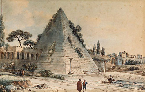 Victor-Jean Nicolle,Pyramide de Cestius ( ?, avant 1826, date indéterminée)